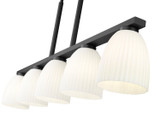 Z-Lite - 7518-5L-MB - Five Light Linear Chandelier - Naya - Matte Black