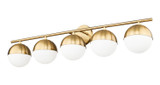 Z-Lite - 7517-5V-MGLD - Five Light Vanity - Realm Sphere - Modern Gold