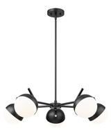 Z-Lite - 7517-5MB - Five Light Chandelier - Realm Sphere - Matte Black