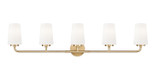 Z-Lite - 7005-5V-MGLD - Five Light Vanity - Montford - Modern Gold