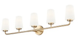 Z-Lite - 7005-5V-MGLD - Five Light Vanity - Montford - Modern Gold