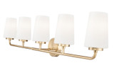 Z-Lite - 7005-5V-MGLD - Five Light Vanity - Montford - Modern Gold
