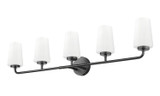 Z-Lite - 7005-5V-MB - Five Light Vanity - Montford - Matte Black