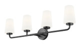 Z-Lite - 7005-4V-MB - Four Light Vanity - Montford - Matte Black