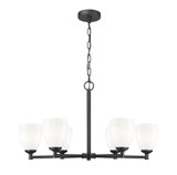 Z-Lite - 7004-6MB - Six Light Chandelier - Oren - Matte Black