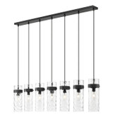 Z-Lite - 7002P5-7L-MB - Seven Light Linear Chandelier - Fontaine - Matte Black