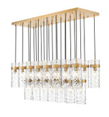 Z-Lite - 7002P5-23L-RB - 23 Light Linear Chandelier - Fontaine - Rubbed Brass