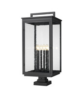 Z-Lite - 5019PHXXLS-SQPM-BK - Six Light Outdoor Pier Mount - Hartwell - Sand Black