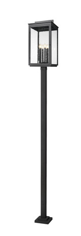 Z-Lite - 5019PHXXLS-536P-BK - Six Light Outdoor Post Mount - Hartwell - Sand Black