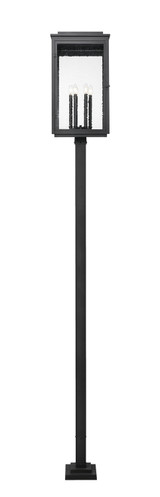 Z-Lite - 5019PHXXLS-536P-BK - Six Light Outdoor Post Mount - Hartwell - Sand Black