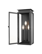 Z-Lite - 5018M-BK - Three Light Outdoor Wall Light - Nova - Black