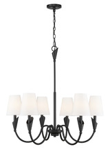 Z-Lite - 4014-32MB - Six Light Chandelier - Claudelle - Matte Black