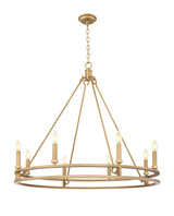 Z-Lite - 4005-8SBR - Eight Light Chandelier - Dennison - Signature Brass