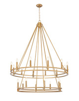 Z-Lite - 4005-20SBR - 20 Light Chandelier - Dennison - Signature Brass