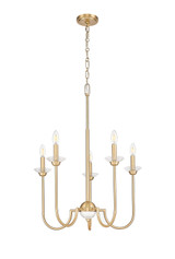 Z-Lite - 352-5MGLD - Five Light Chandelier - Allistair - Modern Gold