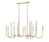Z-Lite - 352-56L-MGLD - 16 Light Linear Chandelier - Allistair - Modern Gold