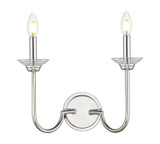Z-Lite - 352-2S-PN - Two Light Wall Sconce - Allistair - Polished Nickel