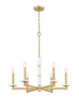 Z-Lite - 3045-6MGLD - Six Light Chandelier - Kaden - Modern Gold