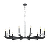 Z-Lite - 3045-12MB - 12 Light Chandelier - Kaden - Matte Black