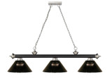 Z-Lite - 2306-3MB-BN-ARS - Three Light Billiard - Cordon - Matte Black + Brushed Nickel