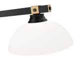 Z-Lite - 1955-3MB-RB-DMO14 - Three Light Billiard - Bronte - Matte Black + Rubbed Brass