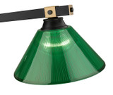Z-Lite - 1955-3MB-RB-ARG - Three Light Billiard - Bronte - Matte Black + Rubbed Brass