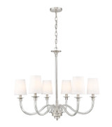 Z-Lite - 1950-6BN - Six Light Chandelier - Katerina - Brushed Nickel