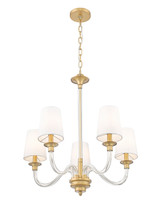 Z-Lite - 1950-5RB - Five Light Chandelier - Katerina - Rubbed Brass