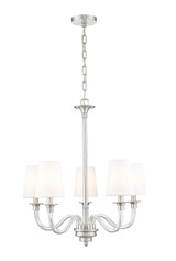 Z-Lite - 1950-5BN - Five Light Chandelier - Katerina - Brushed Nickel