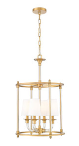 Z-Lite - 1950-4C-RB - Four Light Chandelier - Katerina - Rubbed Brass