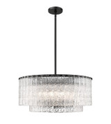 Z-Lite - 1943P26-2-MB - Ten Light Pendant - Glacier - Matte Black