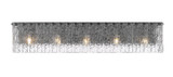 Z-Lite - 1943-5V-MB - Five Light Vanity - Glacier - Matte Black