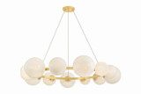 Hudson Valley - 5555-AGB - 13 Light Chandelier - Pacama - Aged Brass