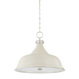 Hudson Valley - MDS300L-PN/OW - Four Light Pendant - Painted No. 1 - Polished Nickel/Off-White