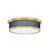 Hudson Valley - MDS1901-AGB/DBL - LED Flush Mount - Ashdown - Aged Brass/Distressed Bronze