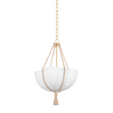 Hudson Valley - 1020-VGL - One Light Pendant - Amberley - Vintage Gold Leaf