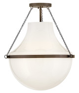 Hinkley - 46893HZ - LED Semi-Flush Mount - Collins - Heritage Bronze