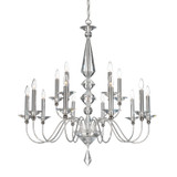 Schonbek - 9685-40CL - 15 Light Chandelier - Jasmine - Polished Silver