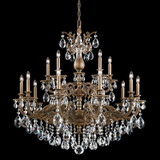 Schonbek - 5685-83R - 15 Light Chandelier - Milano - Florentine Bronze