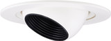 Elco Lighting - EL1498W - 4" LV EYEBALL W/BLK BFL - Black with White Trim