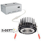 Elco Lighting - ERT445W - 4" SQR RFLCTR TRIM FOR ELM RGRSS DWNLGHT - All White