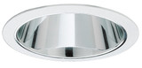 Elco Lighting - ELS30C - 6" CLEAR REFLECTOR CONE - Chrome with White Trim