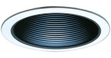 Elco Lighting - ELM30B - 6" BLACK BAFFLE METAL - Black with White Trim