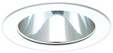 Elco Lighting - EL999DC - 4" CHRM RFLCTR W/DIE CAST WHT RING - Clear with White Trim