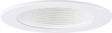 Elco Lighting - EL4493W - 4" WHITE BAFFLE W/3 OPTIC LENS - All White