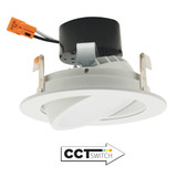 Elco Lighting - EL416CT5W - 4"LED GIMBAL INSERT 120V 700LMN 5CCT - All White