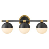 Hinkley - 54563LCB-BK - LED Vanity - Bowie - Lacquered Brass