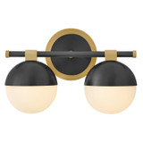Hinkley - 54562LCB-BK - LED Vanity - Bowie - Lacquered Brass