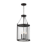 Maxim - 30069HMBK - Three Light Pendant - Belfry - Black