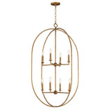Maxim - 21849EG - Eight Light Pendant - Martel - Etruscan Gold